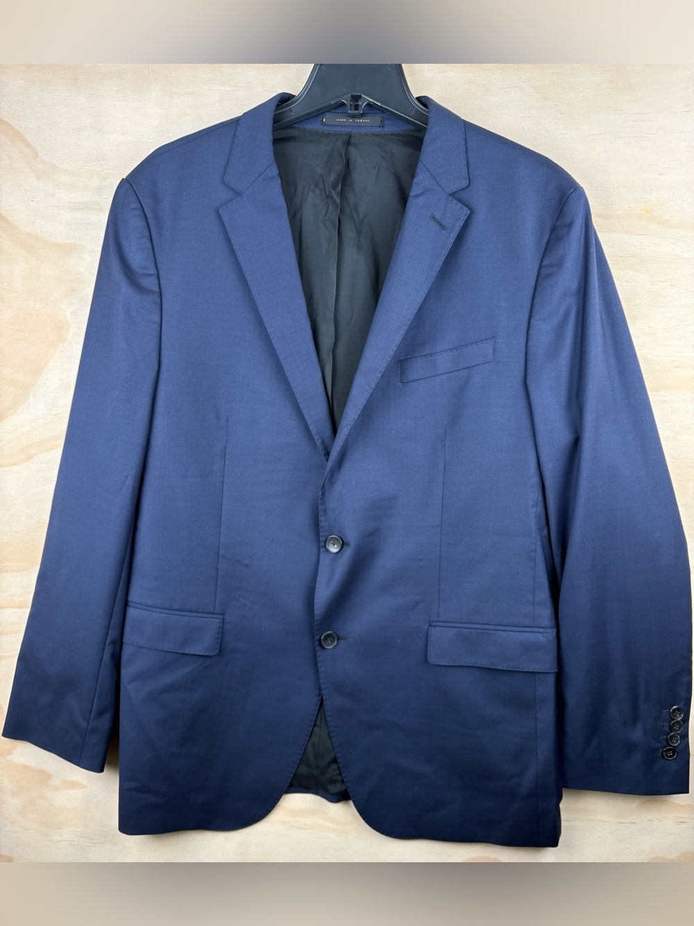 Hugo Boss Modern 44R Wool Trabaldo Togna 1840 Blazer Coat Suit Jacket Navy